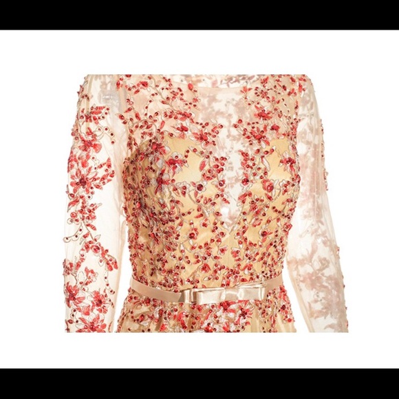 🆕Long Sleeve Embroidery Gown-Gold Rose - Picture 3 of 5